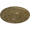 Ekena Millwork Dauphine Ceiling Medallion (Canopies up to 13 1/4"), 33 7/8"OD x 1 3/8"P, Mississippi Mud Crackle CM33DAMMC - alternate 3